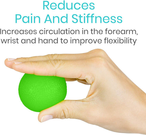 Vive Squeeze Balls for Hand Therapy, Exercise, Arthritis (w/Rehab Video App) - Grip Strengthener Occupational Equipment