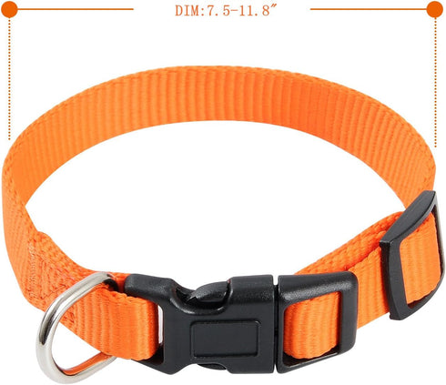 Soft Nylon Puppy ID Collars, Whelping Litter Collars (Deluxe), 8/Set