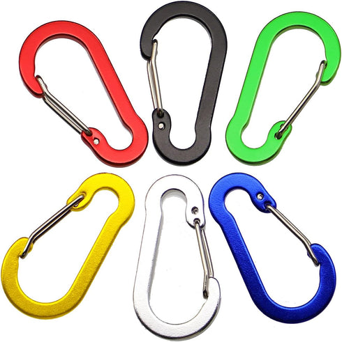 Lix&Rix Retractable Safety Coiled Lanyard with Aluminium Alloy Carabiner Clip, Available in
