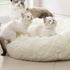 Anti Anxiety Round Fluffy Plush Faux Fur Dog Bed & Cat Bed, Original Bed for Small Medium Large Pets, Relieves Joints