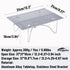 11oz 66lb Backpacking windhike Ultralight Small Folding Camping Table - Load Capacity Mini Table with Carry Bag