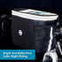WOTOW Bike Handlebar Insulated Bag, Front Phone Bag Cooler Storage Pouch with TPU Touch Screen for Cycling Accessories