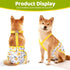 CZMIYRPY 3 Pack Washable Dog Diapers Female with Suspenders Diaper for Dogs Reusable Dog Diapers Dog Period Panties