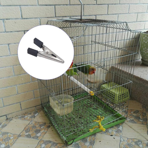 40 Pcs Pet Cage Safety Clip, Bird Cage Safety Door Lock, Parrot Cage Accessories for Birds, Anti-Escape Cage Door Clips