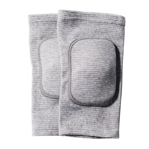 Soft Kneepads Cotton Volleyball Tennis, 1 Pair - Women Pole Dance Yoga Knee Protector Guards, Gray, L
