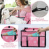 PetsHome Dog Car Seat Foldable Dog Car Booster Seat Waterproof Breathable Oxford Travel Bag for Small to Medium Dogs
