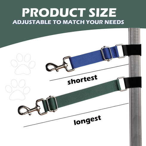Pet Dog Grooming Arm Accessory, 2 Pcs Nylon Grooming Loops and Extension Straps for Dog Grooming Table