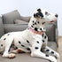 Daisy Summer Cotton Dog Collar with Metal Buckle, Pink Gift Collar for Small Medium Large Dogs, Cute Durable Comfortable
