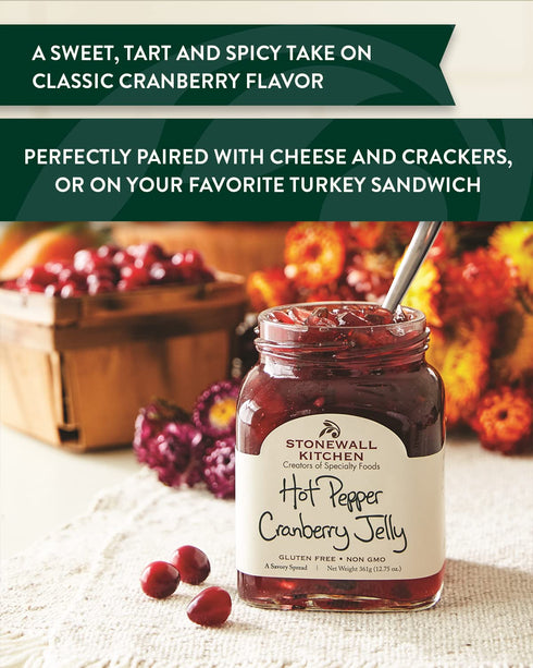12.75 oz. Stonewall Kitchen Hot Pepper Cranberry Jelly