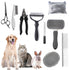 Dog Brush for Shedding, 9 PCS Pet Slicker Hair Brush Kit with Pet Nail Clipper and File, Grooming Deshedding Undercoat