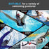 Swim Snorkel for Adult Swimmers, Snorkeling Gear for Pool and Open Water Training, Silicone Mouthpiece with One-Way