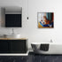 Stupell Industries Litter Box Reading Funny Cat Pet Painting, Design by Lucia Heffernan, Gray Framed Wall Art, 24 x 24