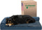 Furhaven Orthopedic Dog Bed for Large/Medium Dogs - Plush & Almond Print L Shaped Chaise, Removable Bolsters, Washable