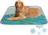 imiBBWQu Cooling Dog Bed Summer Waves Penguins Cooling Crate Mat for Dogs Washable