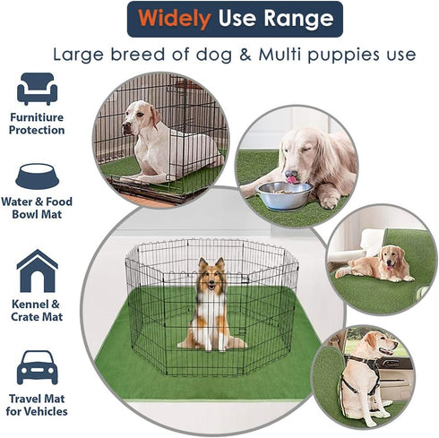 Washable Pee Pads for Dogs, Extra Large Reusable Dog Pee Pad, Waterproof Pet Mat, Dog Playpen Mats for Puppy Training