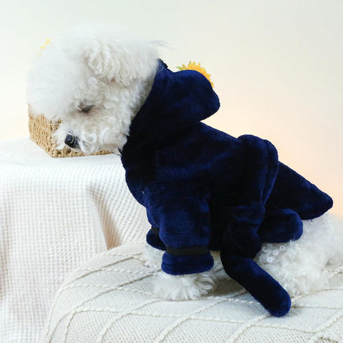 Generic Dog Bathrobe Fast Absorbent Hooded Bath Towel Small Dog Thickened Luxury Pajamas Sleepwear Super Soft