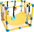 Puppy Play Gym with 8 Hanging Toys, Indoor Puppy Jungle Gym with