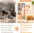 BASTIPETA 8 Puppy Play Gym with Hanging Toys Removable Dog Enrichment Playground, Indoor Jungle Gym & Activity Center