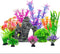 13Pcs Fish Tank Artificial Plastic Plants & Cave Rock Decor Set - Aquarium Decorations Kit