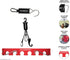 PowerNet Corbin Carroll Dugout Bundle | Baseball Softball Bat Fence Rack & Gear Hanger