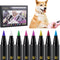 OLINGYOU Dog Nail Polish Dog Nail Polish Pens Quick Dry-8 Colors, Pet Nail