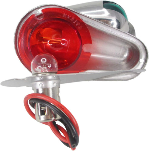 Pactrade Marine Boat Navigation Side Light Pair, Vertical Mount Red Green Splashproof