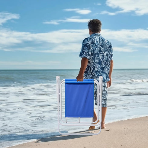 Beach Umbrella Chair for Adults, Folding Heavy Duty Camping Chair,Lightweight High Back Beach Lounge Chairs Shade Chair