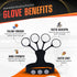 FNBX FlickGlove Basketball Shooting Aid, Training Equipment Set of 3 Silicone Strap Resistances, White, Black, Orange