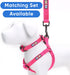 Pawtitas Pink Solid Color Step in Dog Harness, Extra Small Dog Training Walking Vest Harness