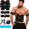 Grexemin ABS Stimulator Workout Equipment, Ab Machine USB Rechargeable Gear for Abdomen/Arm/Leg, Strength