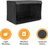 Friends Forever Metal Dog Crate Cover 30 inch, Wire Dog Kennel Cover w/Light Blocking Protective Curtain, Dog Cage Cover w/Roller Shades, Machine Washable, Trucker Black