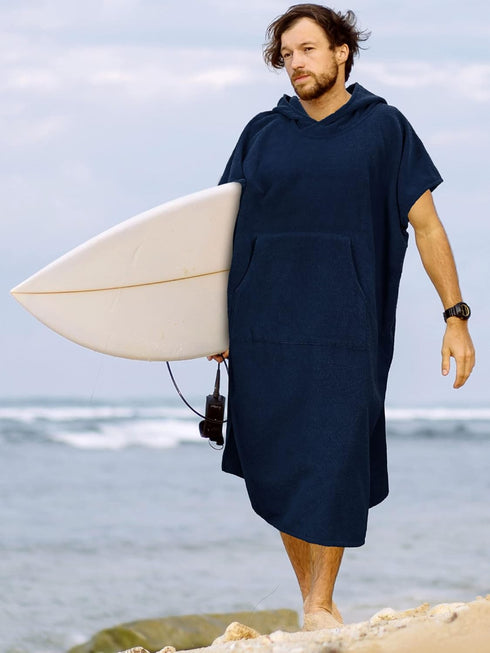 SUN CUBE Surf Poncho Changing Robe with Hood | Absorbent Quick Dry Microfiber Wetsuit Changing Towel with Pocket