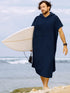 SUN CUBE Surf Poncho Changing Robe with Hood | Absorbent Quick Dry Microfiber Wetsuit Changing Towel with Pocket