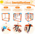BASTIPETA 8 Puppy Play Gym with Hanging Toys Removable Dog Enrichment Playground, Indoor Jungle Gym & Activity Center