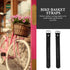 Garneck Adjustable Leather Bike Basket Straps, Wicker Basket Replacement Belts for Children Scooter