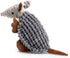 Hollypet Plush Squeaky Dog Toys, Big Armadillo Chew Toy for Small Medium Large Dogs, Dark Gray, Clean Teeth