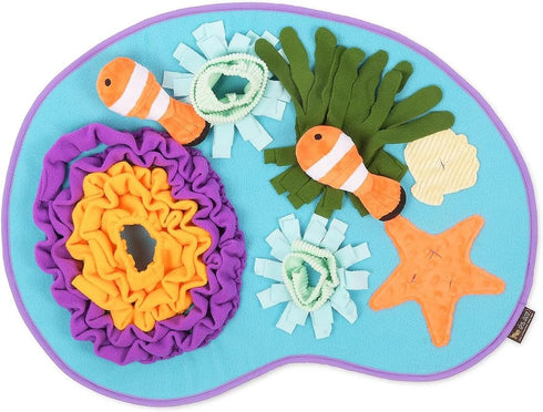 P.L.A.Y. Cute Snuffle Mat for Dogs - Ocean Themed Interactive Food &