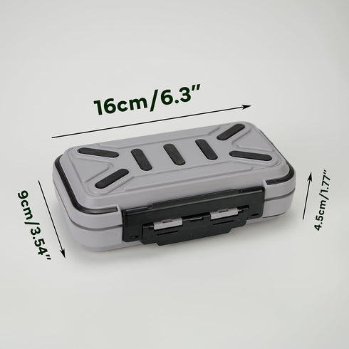 Fishing Tackle Box Portable Hard Case for Baits, Hooks, Lures, Swivels, Jigs, Sinkers - Orange Waterproof (1pcs)
