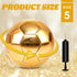 OKWUYiK 3 4 5 4-6 6-8 8-12 Size Glitter Pink Gold Purple Soccer Ball with Pump Youth Toddler Soccer Ball for Kids Aged