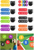 KaiYeA 10Pcs Spot Markers Numbered Floor Spot Markers Speed Agility Gym Floor Exercise Anti Slip Training Mat for Kids