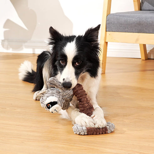 Sedioso Tug of War Dog Toy, Durable Stuffed Squeaky Toy with Crinkle Paper for Small, Medium, and Large Dogs