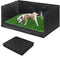 Bhyhok High Walls Dog Pee Pad Holder with Artificial Grass Foldable Indoor Dog