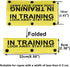 Service Dog Leash Sleeve - In Training Look Away Stay Away Dog Leash Wrap (Look Away Stay Away-YE Sleeve)