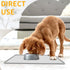 Ptlom Anti-Slip Dog Food Mat, Waterproof High-Lips Dog Feeding Mat for Food and Water, Silicone Tray