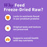 Halo Meal Bites Freeze Dried Raw Dog Food, Beef Recipe, Real Meat, Adult Recipe, 14-OZ Bag