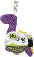 goDog Checkers Just for Me Dinos Bruto Squeaky Plush Dog Toy - Mini, Purple, Chew Guard Technology