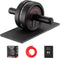Upgraded Ab Roller Wheel for Men/Women, 3.4" Wide, Max Weight 490 lbs, Rubber Tread