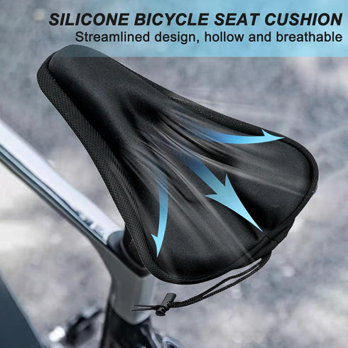 JLNGTHONG Bike Seat Cushion, Comfort Bicycle Seat Cover for Indoor and Outdoor, Universal Fit for Peloton, Stationary