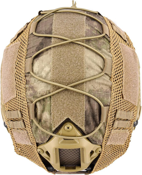 Lancer Tactical Helmet Cover for MH, PJ, BJ Fast Helmets - Military, Paintball, Hunting Gear
