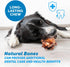 123 100% Pack 3 Treats Meaty Dog Bones, Natural Knee Cap Beef Bone Dog Treats, No Additives, Made from Premium USA